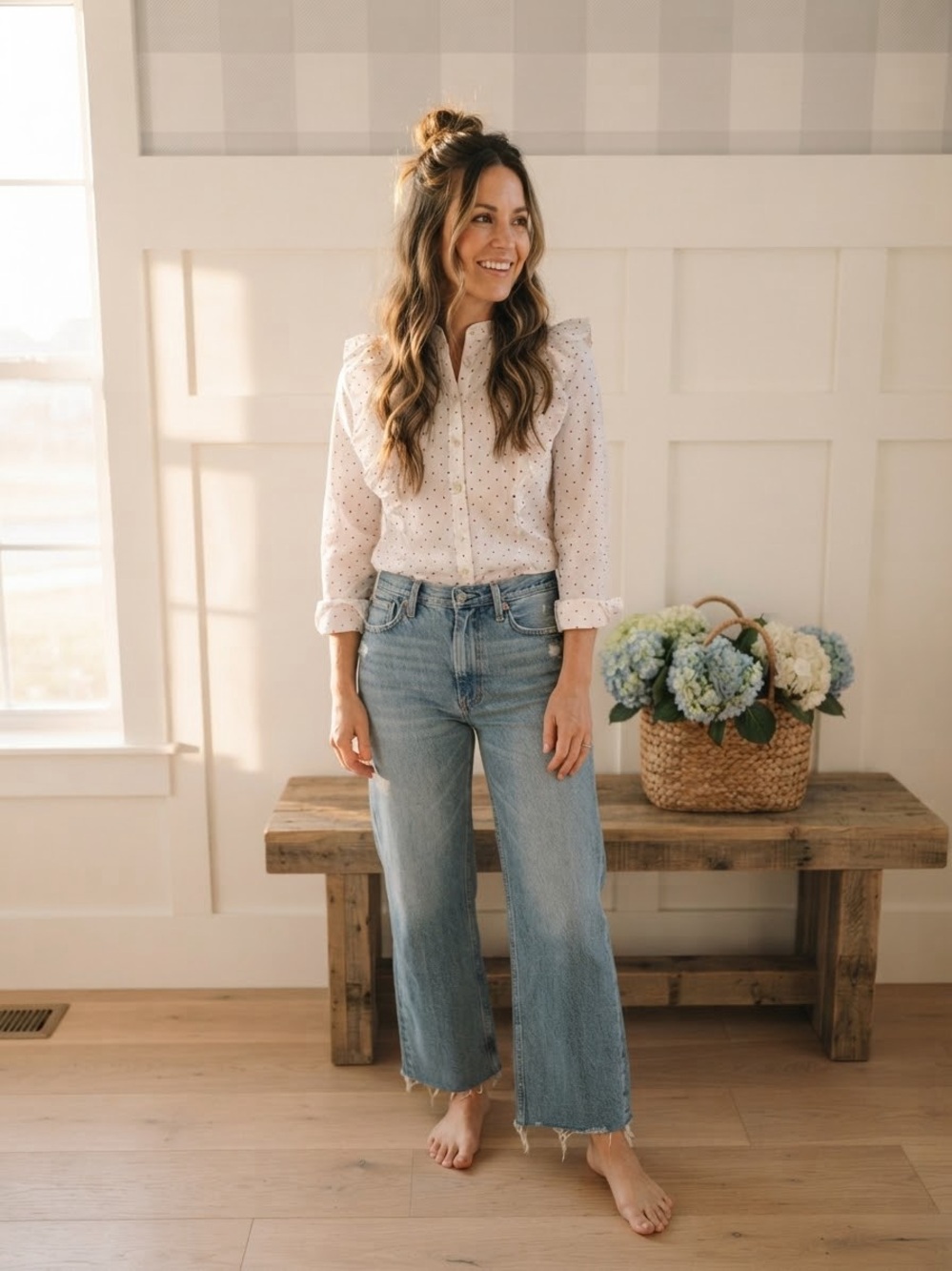 J. Crew Hearts Cotton White Button-Down Shirt XXS